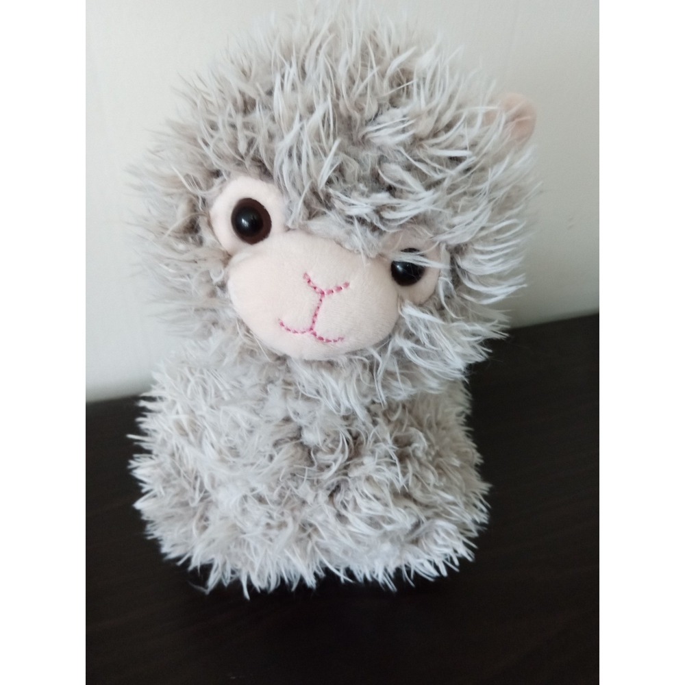 Walgreens Shaggy brown Llama Plush Stuffed Animal Pink Accents 640348